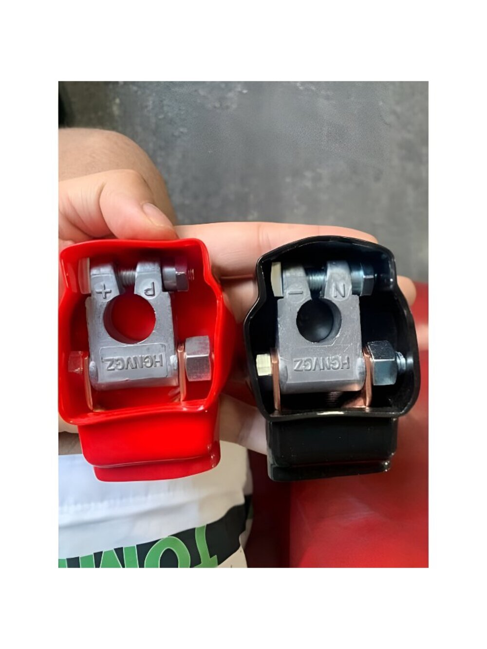 Battery Terminal Connectors, Military Spec Positive Negative Heavy Duty